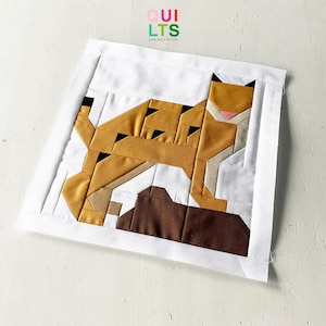 PDF Quilt Block Pattern – Bobcat – Animal Quilt - Etsy
