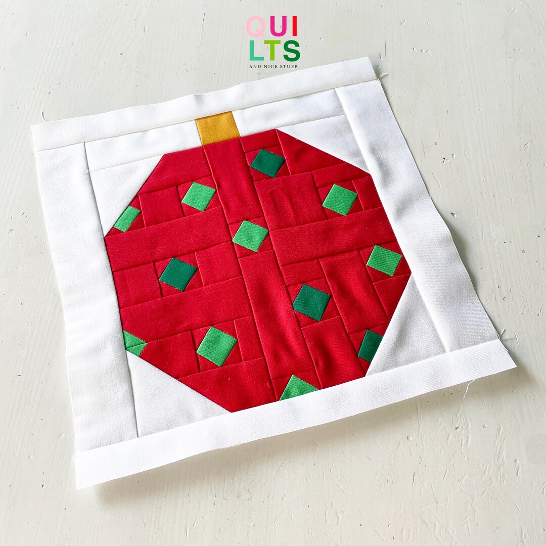 PDF Quilt Block Pattern – Tree Ornament 6 – Christmas Quilt – Christmas ...