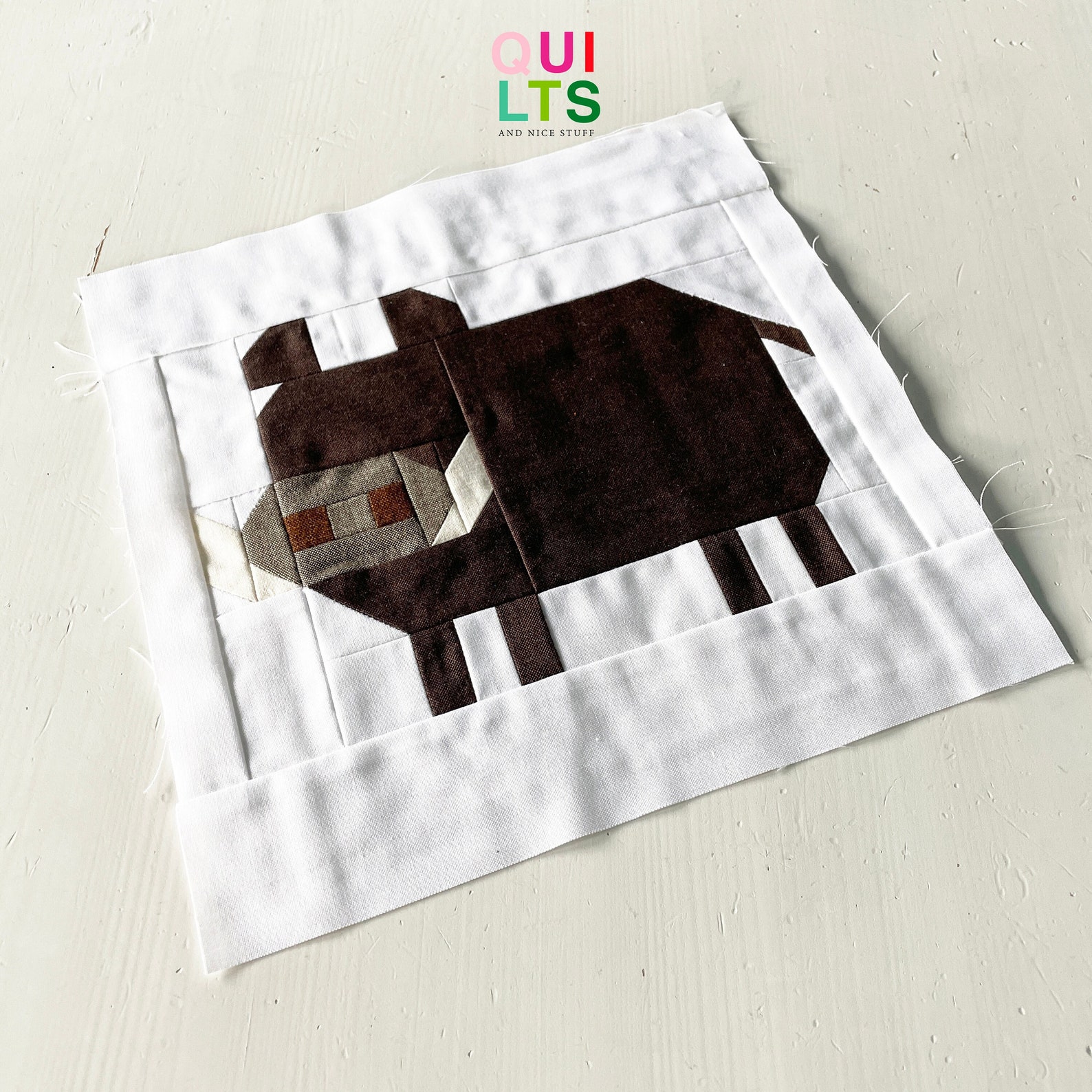 Boar Pattern PDF Quilt Block Pattern – Wild Boar – Animal Quilt - Etsy