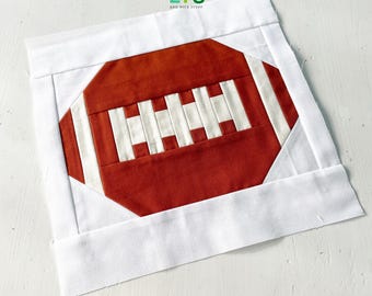 PDF Sport Quilt Block Anleitung – Football