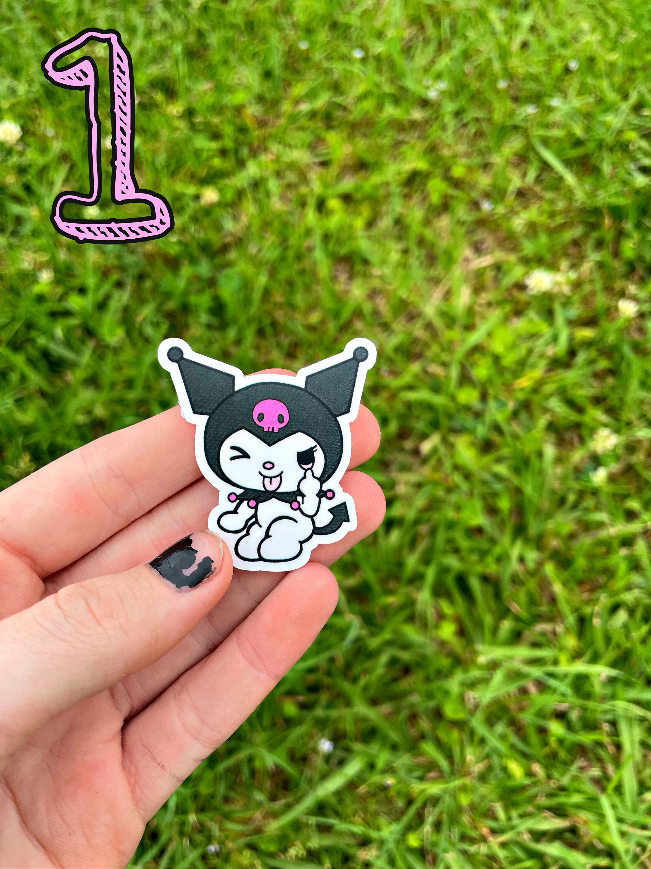 Kuromi Sticker Pack 5pc Etsy