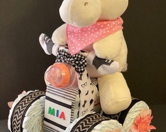 Four Wheeler Motorcycle Diaper Wheeler Diaper Cake Quad Diaper