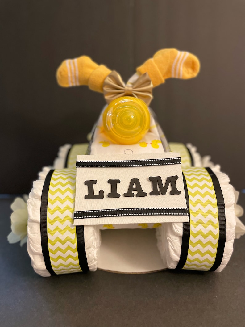 Quad Diaper Cake Boy/girldiaper Cake Four Wheeler Diaper Cakebaby