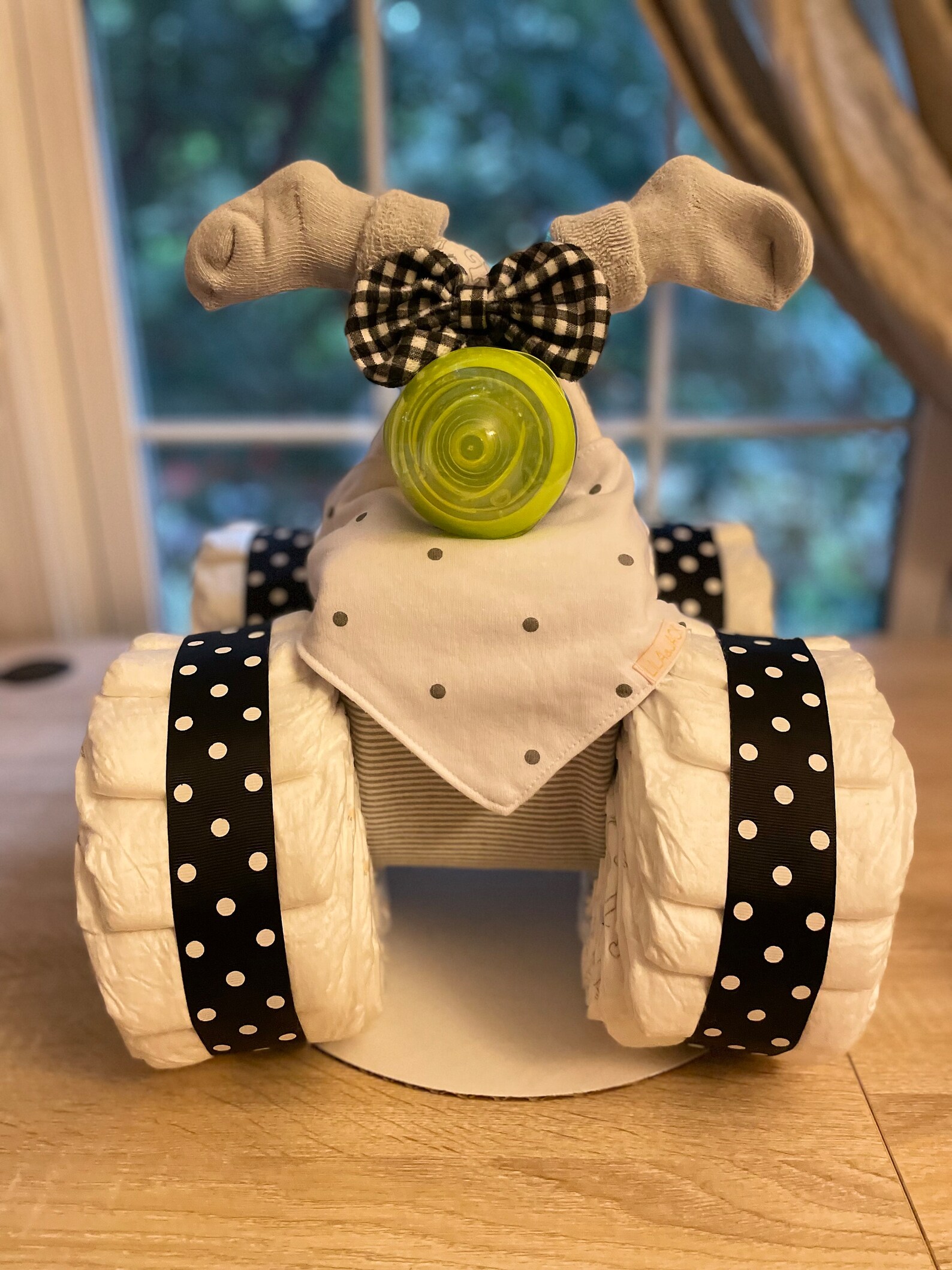 Quad Diaper Cake Boy/girldiaper Cake Four Wheeler Diaper Cakebaby