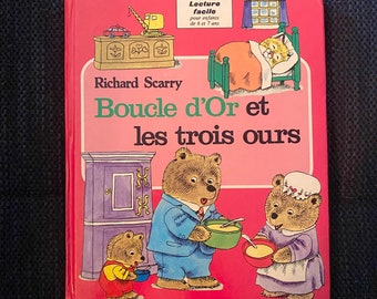 Richard Scarry Goldilocks and the 3 bears vintage children's book