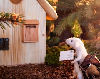 Miniature mailbox miniature furniture wall mount mailbox dollhouse furniture mailbox decor miniature gifts