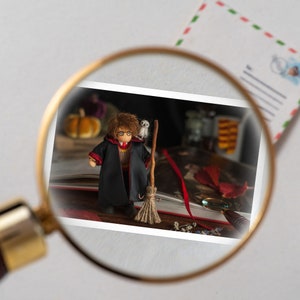 Mini Geschenkkarte mit Mini Umschlag - Junge mit Eule
