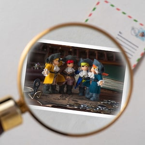 Mini cartes-notes - Carte cadeau miniature Pirates avec enveloppe - Cartes à collectionner miniatures Maison de poupée - cadeau pour lui - Pirates #1