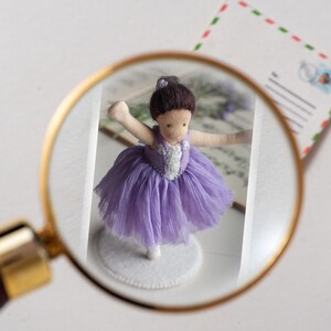 Poppenhuis miniatuur kaart met envelop - Ballerina - Mini notitiekaarten