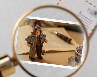 Mini note cards - Sherlock Holmes small gift card - mini gift card with mini envelope