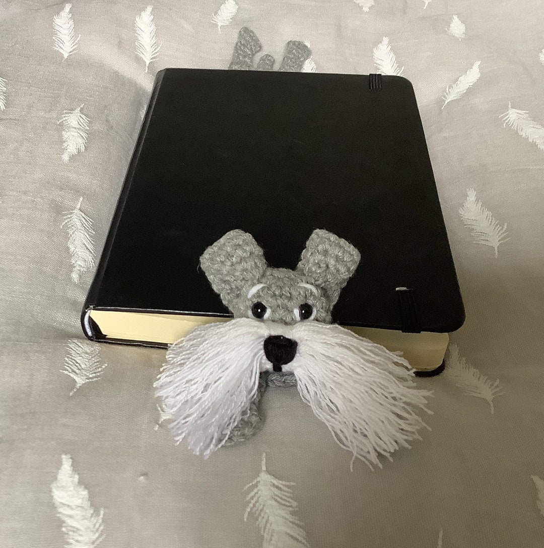 Schnauzer Dog Bookmark, Crotchet Schnauzer Dog Bookmark, Dog Bookmark ...