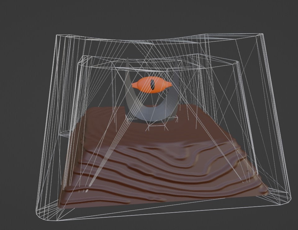 Eye of Sauron Cherry MX R1 Keycap and Artisan Base 3d Model Etsy