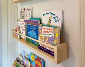 Wooden Floating Book Shelves