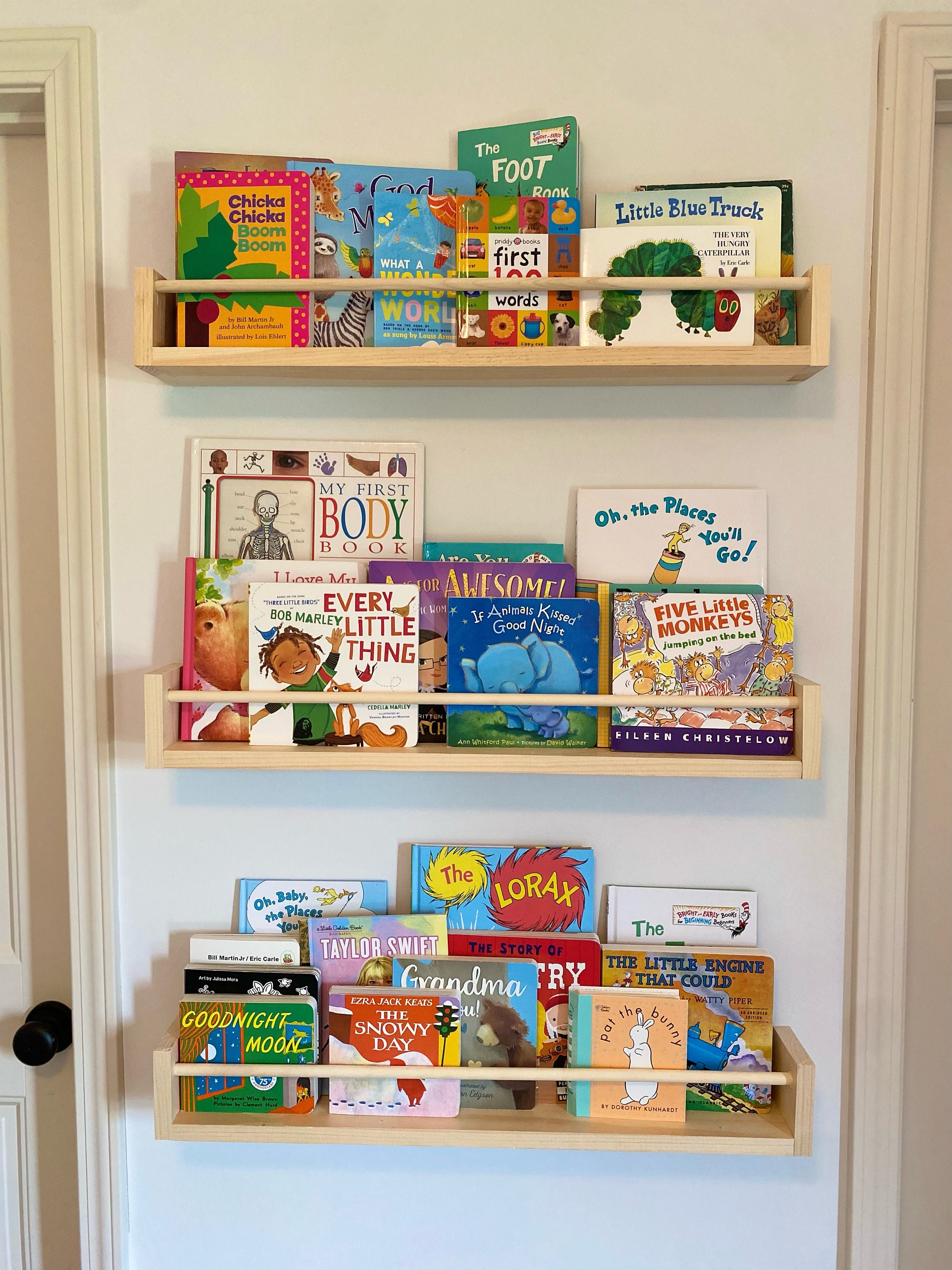 Wooden Floating Book Shelves Etsy