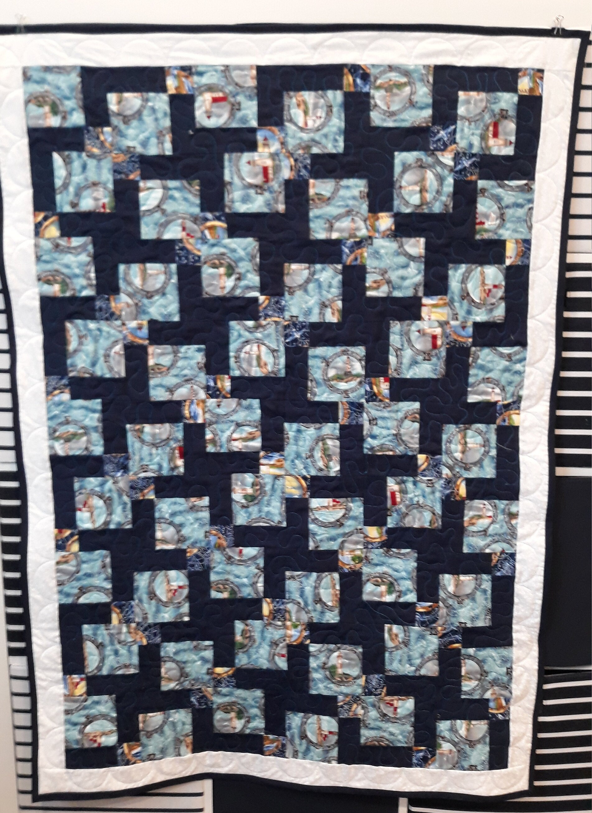 Nautical Lighthouse Quilt Etsy