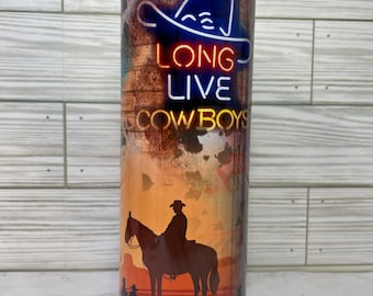 Long Live Cowboys Tumbler: Rodeo Stainless Steel Cup