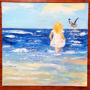 バリ絵画:beach girls バリ絵画:beach girls