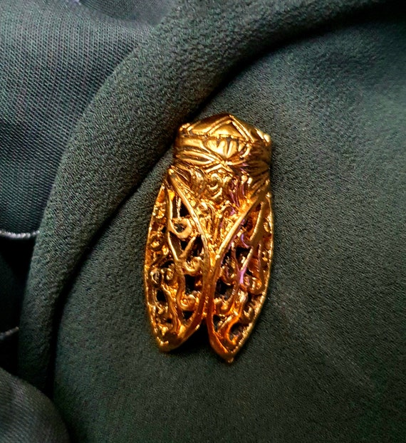 石仏　レリーフ　中東　ペルシャ Vintage Brooch Cicada Rene Gouin , Jewelry From France , Good Idea