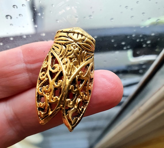 Vintage Brooch Cicada Rene Gouin , Jewelry From France , Good Idea