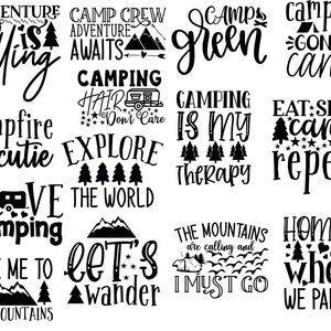 Camping SVG Bundle, Camping Huge Bundle Svg,Camping Svg, cricut, Camping Life svg, Camping Quote Svg, Camper Svg, adventure svg, Camp Life