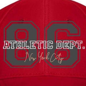 86 Athletic Dept New York City svg, Urban svg, Urban Clothing, New York City T-Shirt, Cap Print, Cut File, New York City svg, melhor svg, png