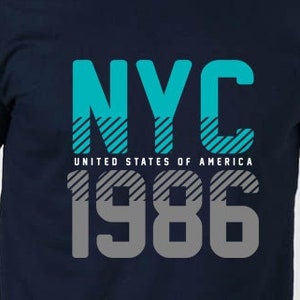 Nyc, United States Of America 1986, Urban Clothing Design, Urban Streetstyle, Nyc Usa Tshirt, Cap Print, NYC svg, cricut, cut file, png, svg
