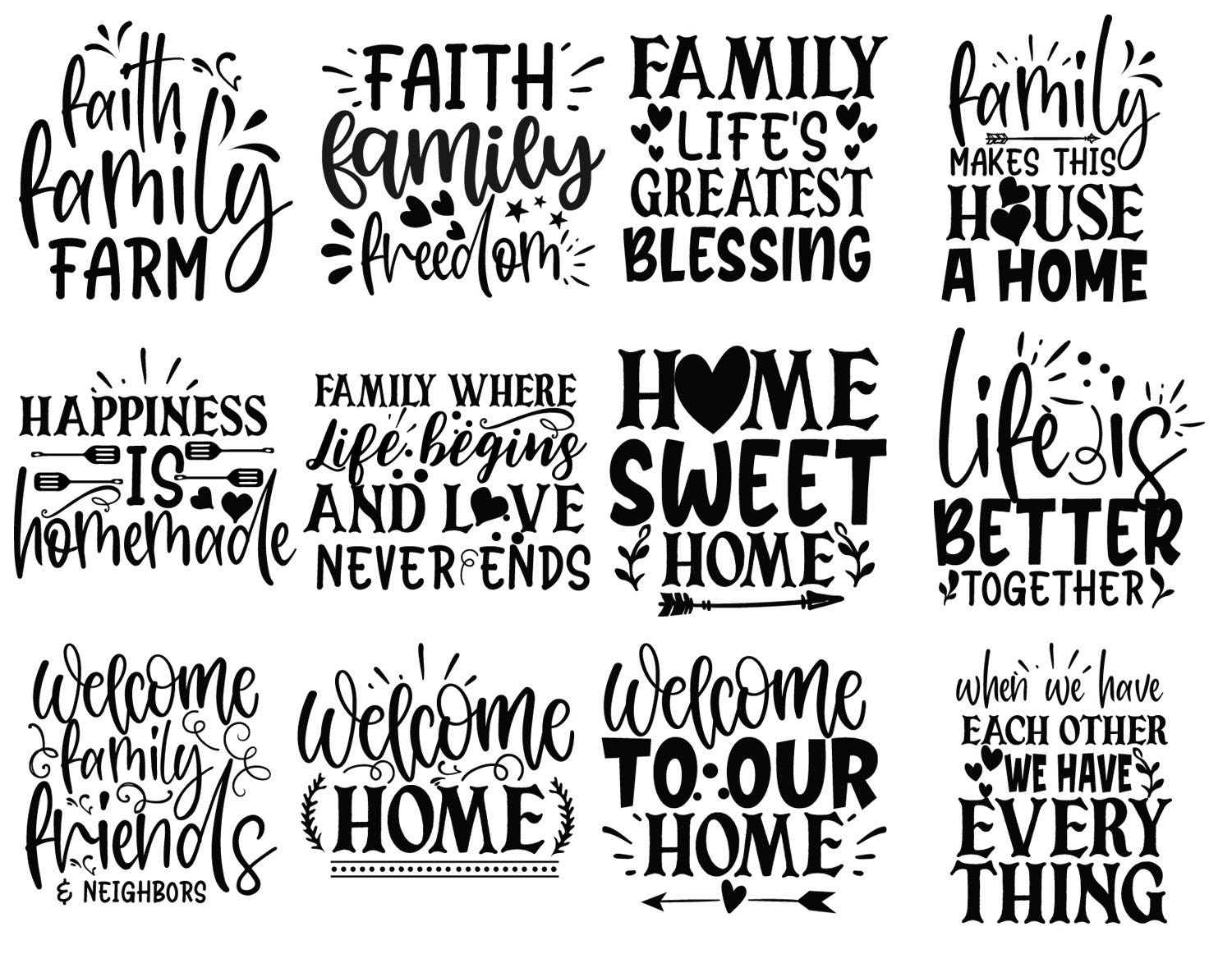 Family SVG Family Sayings Svg Family Wall Frames SVG Family | Etsy