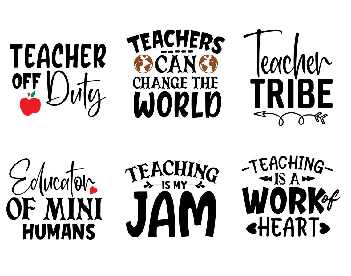 Teacher SVG Bundle Back to School School Svg Student Svg - Etsy