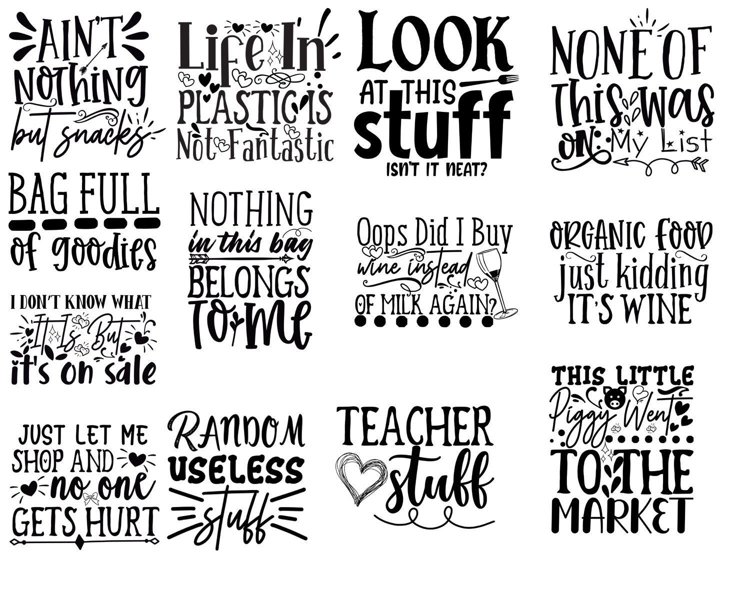 Tote Bag SVG Bundle Funny Shopping Bag Quotes SVG Cricut - Etsy Tote Bag SVG Bundle Funny Shopping Bag Quotes SVG Cricut - Etsy