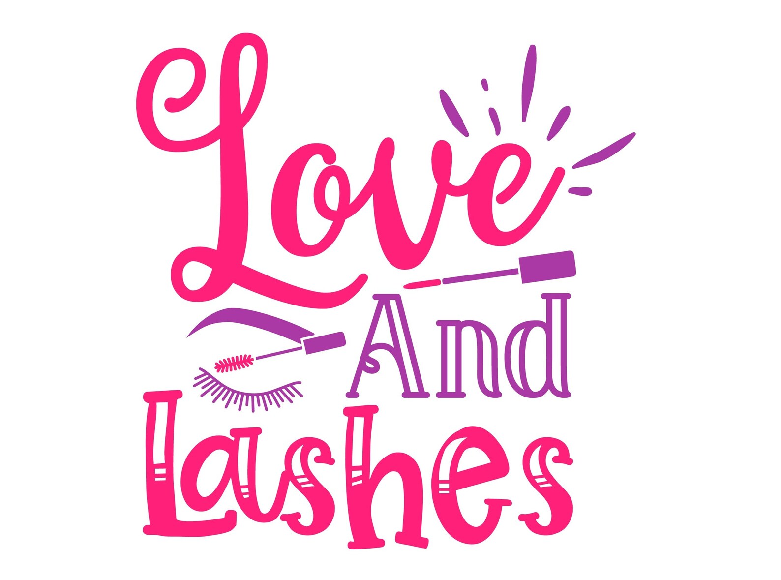 Download Love And Lashes SVG Eyebrows SVG Lashes Eyelashes Mink ...