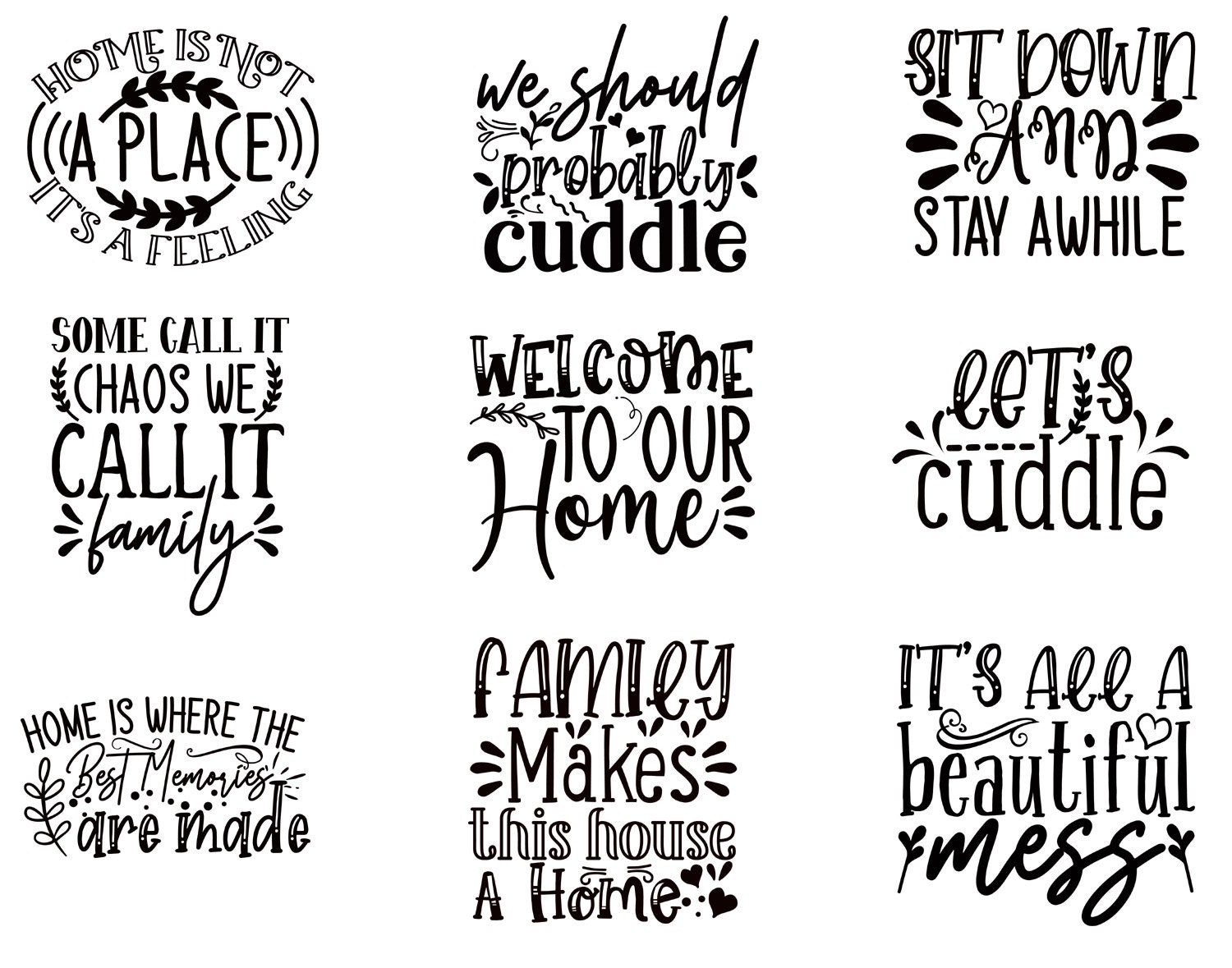 Pillow SVG Bundle Pillow Quotes Bundle to Our Home Etsy Canada