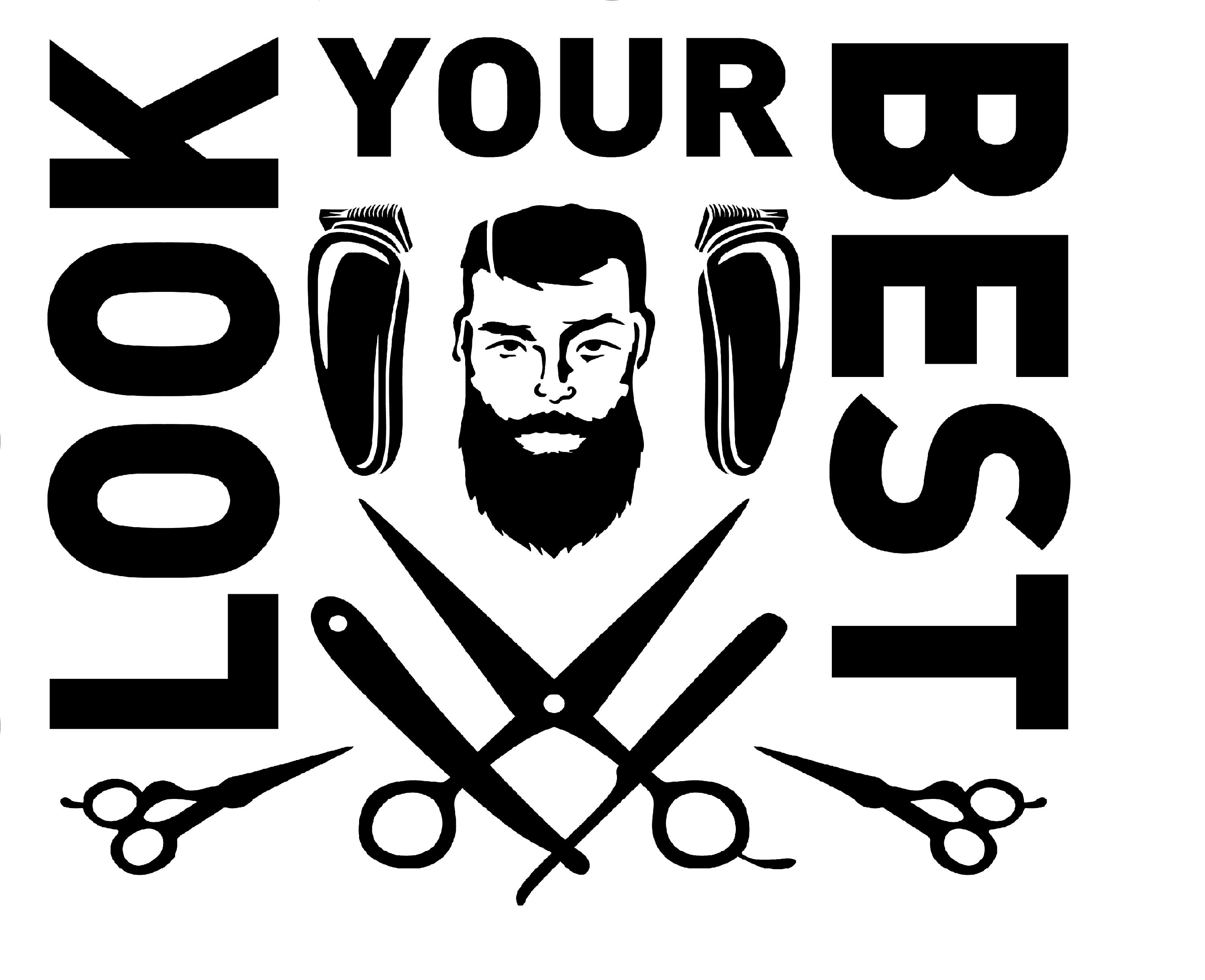 Look Your Best Svg Barber Stencil Barber Clippers Barber Etsy