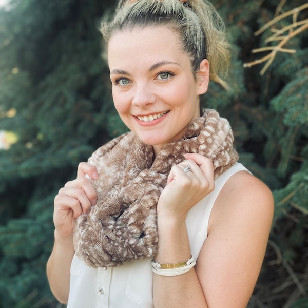 Luxe Cuddle Minky Infinity Scarf, Soft and Luxurious Minky Fabric