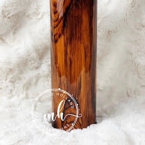 Wood grain Tumbler/Gift for Dad/ Gift for Guy/Wood Grain Cup