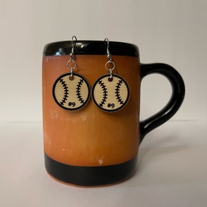 Custom Wood & Acrylic Sports Earrings