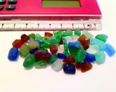 Tiny Sea tumbled Mixed Coloured Beach Glass (5 - 10mm x 100 pieces)