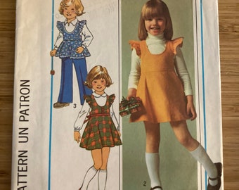 Vintage Simplicity pattern 7632 in sizes 5,6,6X
