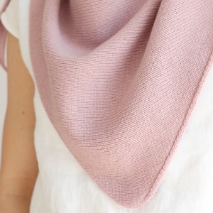 Cashmere and Silk triangular Wrap Scarf image 4