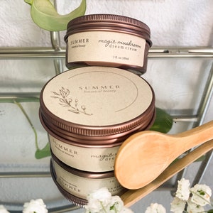 Magic Mushroom Dream Cream // Hydratant végétalien, Sans cruauté, Soin botanique, Naturel, Emballage zéro déchet