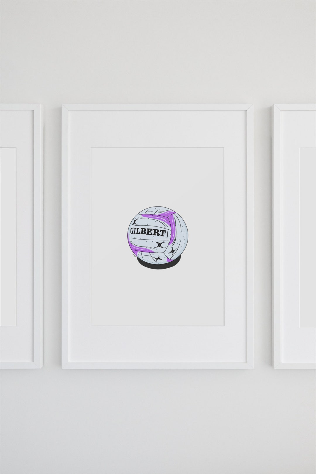 Netball | Digital Print File | Illustration | Print | Home Decor ...
