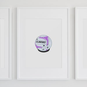 Netball | Digital Print File | Illustration | Print | Home Decor ...