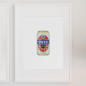 Beer Series - Powers Bitter | Digital Print File | Illustration | Print | Home Decor | Aussie | Beer | Alcohol | Beverage