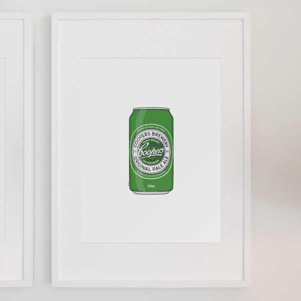Beer Series - Coopers Pale Ale | Digital Print File | Illustration | Print | Home Decor | Aussie | Beer | Alcohol | Beverage