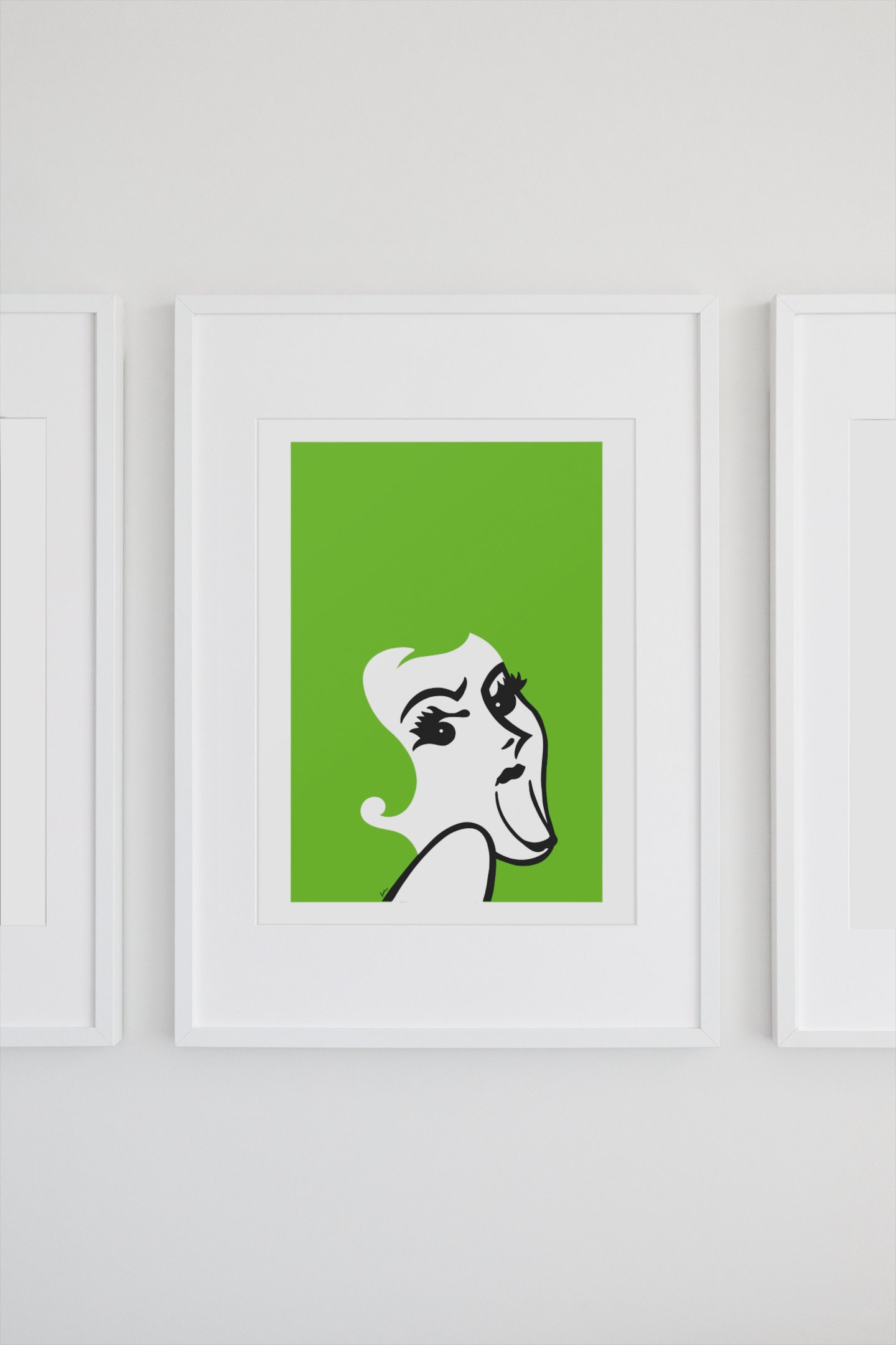 Redheads - Green | Digital Print File | Illustration | Print | Home Decor | Aussie | Australian | Pop Art