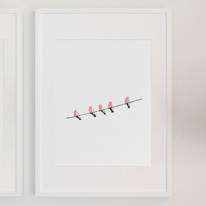 Galah's | Digital Print File | Illustration | Print | Home Decor | Aussie | Australian