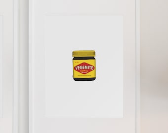 Vegemite | Digital Print File | Illustration | Print | Home Decor | Australian | Aussie | Fun