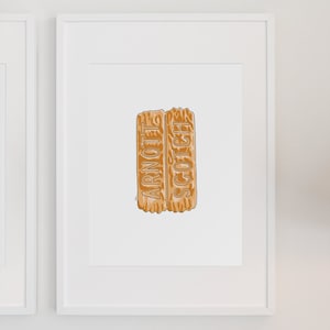 Arnott Biscuit Series - Scotch Finger | Digital Print File | Illustration | Print | Home Decor | Australian | Food | Fun