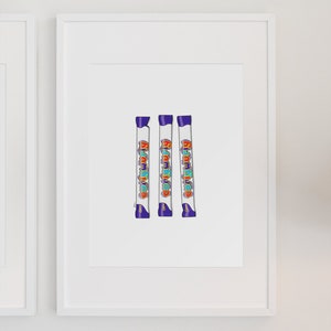 Curly Wurly | Digital Print File | Illustration | Print | Home Decor | Aussie | Australian