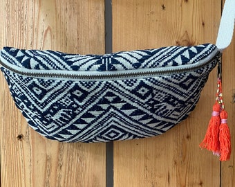 Hip Bag, Schultertasche, Bauchtasche, Gürteltasche, Umhängetasche, Crossbody tas, Heuptasje, heuptasje festivaltasje Boho handgenäht Unikat