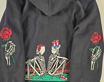 Warfield Theatre, Dead set, Grateful dead zip up embroidered hoodie